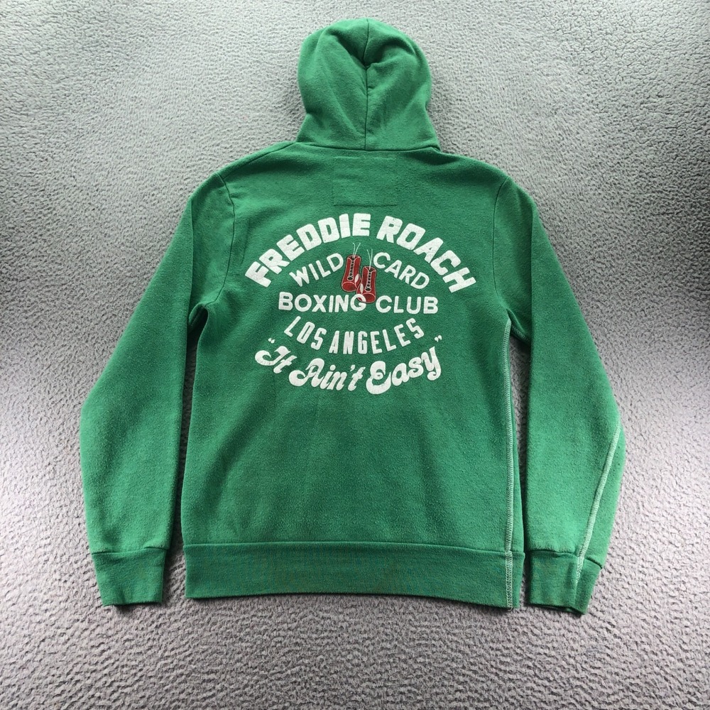 Roots Of Fight Hoodie Mens Small Green Freddie Roach Wild Card Boxing Club